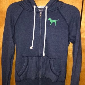 VINTAGE PINK Zip Up Hoodie S